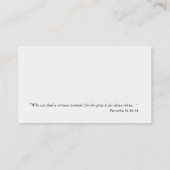 Blauer Himmel u. Wolken-christlicher Visitenkarte (Rückseite)