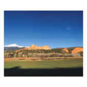 Blauer Himmel über dem Garten des Gods & Pikes Pea Fotodruck (Vorne)