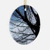 Blauer Himmel und Alter Baum Keramikornament (Rechts)