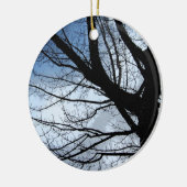 Blauer Himmel und Alter Baum Keramikornament (Links)