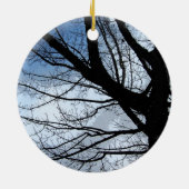 Blauer Himmel und Alter Baum Keramikornament (Hinten)