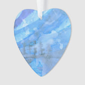 Blauer Himmel und Bäume Weihnachten 2020 Ornament (Vorderseite)