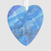 Blauer Himmel und Bäume Weihnachten 2020 Ornament (Vorderseite)