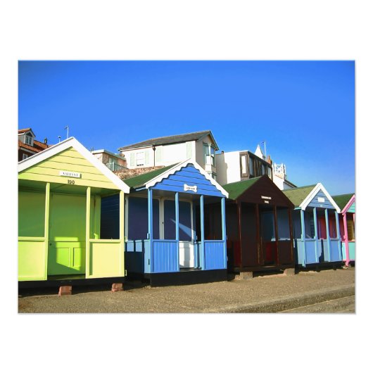 Blauer Himmel und englisches Foto am Meer (Vorne)