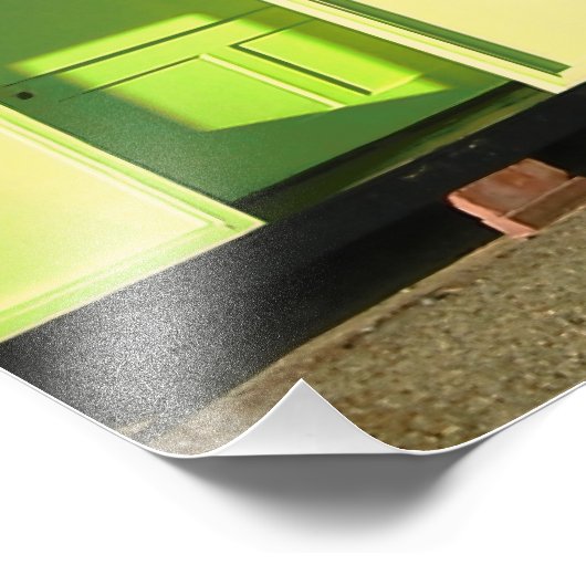 Blauer Himmel und englisches Foto am Meer (Ecke)