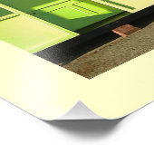 Blauer Himmel und englisches Foto am Meer (Ecke)