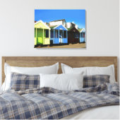 Blauer Himmel und englisches Foto am Meer Leinwanddruck (Insitu (Schlafzimmer))
