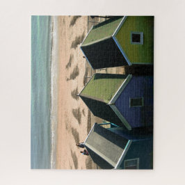 Blauer Himmel und englisches Foto am Meer Puzzle
