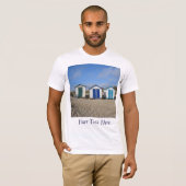 Blauer Himmel und englisches Foto am Meer T-Shirt (Vorne ganz)