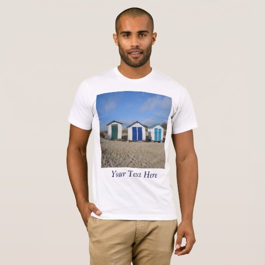 Blauer Himmel und englisches Foto am Meer T-Shirt (Vorne ganz)