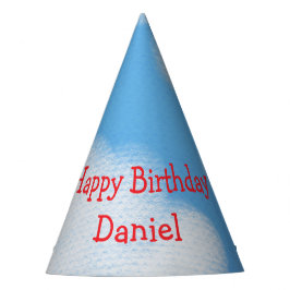 Blauer Himmel und flauschige Wolken Geburtstag Partyhütchen