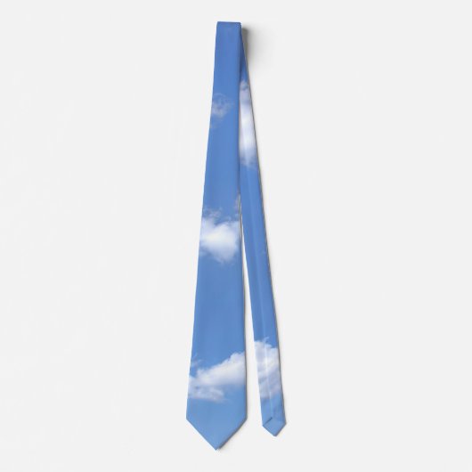 blauer Himmel und flauschige Wolken Krawatte (Vorderseite)