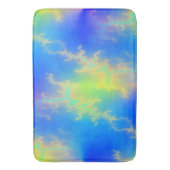 Blauer Himmel und goldgelbe Blitze Badematte (Vorderseite Vertikal)