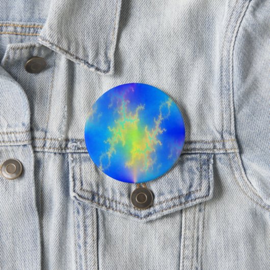 Blauer Himmel und goldgelbe Blitze Button (Beispiel)