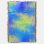 Blauer Himmel und goldgelbe Blitze Decke (Vorderseite Vertikal)