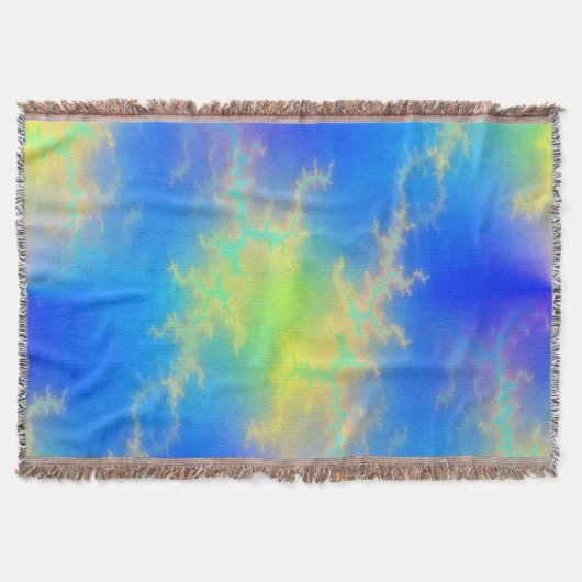 Blauer Himmel und goldgelbe Blitze Decke (Vorderseite)