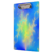 Blauer Himmel und goldgelbe Blitze Klemmbrett (Links)