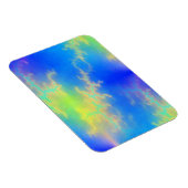 Blauer Himmel und goldgelbe Blitze Magnet (Rechte Seite)