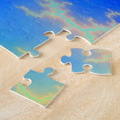 Blauer Himmel und goldgelbe Blitze Puzzle (Seite)