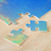 Blauer Himmel und goldgelbe Blitze Puzzle (Seite)