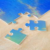 Blauer Himmel und goldgelbe Blitze Puzzle (Seite)