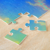 Blauer Himmel und goldgelbe Blitze Puzzle (Seite)