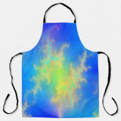 Blauer Himmel und goldgelbe Blitze Schürze (Vorderseite)