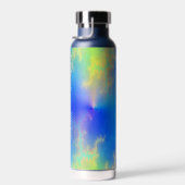 Blauer Himmel und goldgelbe Blitze Trinkflasche (Rechts)