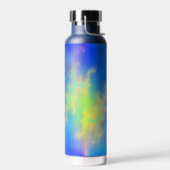 Blauer Himmel und goldgelbe Blitze Trinkflasche (Links)