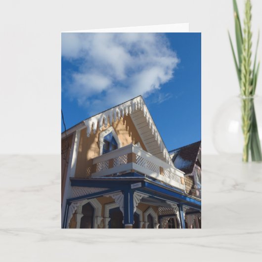 Blauer Himmel und Lebkuchen - Martha's Vineyard Karte (Vorderseite)