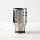 Blauer Himmel und Lebkuchen - Martha's Vineyard Reisebecher (Mittel)