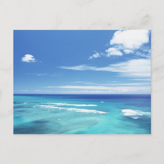 Blauer Himmel und Meer 17 Postkarte (Vorderseite)