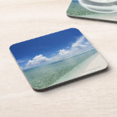 Blauer Himmel und Meer 4 Untersetzer (Linke Seite)
