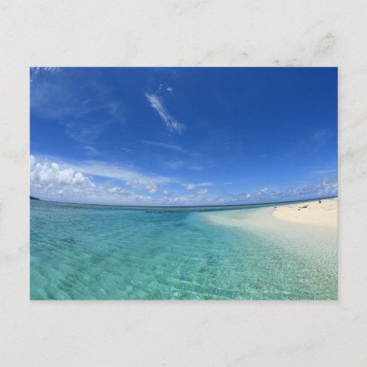 Blauer Himmel und Meer 6 Postkarte (Vorderseite)