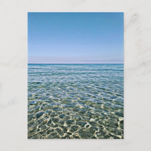 Blauer Himmel und schöne, ruhige Ostsee Postkarte (Vorderseite)