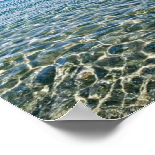 Blauer Himmel und schönes Plakat der Stille (Ecke)