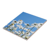 Blauer Himmel und weiße Gänse Fliese (Seite)