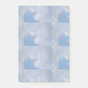 Blauer Himmel und weiße Wolke Post-it Klebezettel