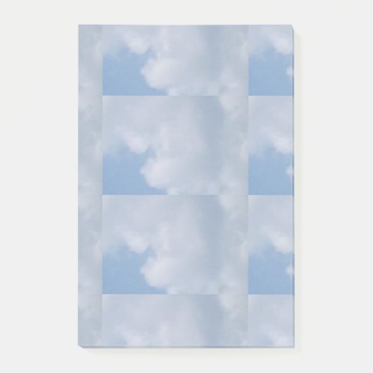 Blauer Himmel und weiße Wolke Post-it Klebezettel (Vorderseite)