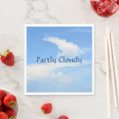 Blauer Himmel und weiße Wolke Serviette (Beispiel)