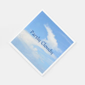 Blauer Himmel und weiße Wolke Serviette (Ecke)