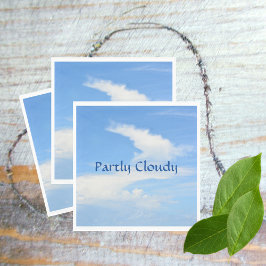 Blauer Himmel und weiße Wolke Serviette