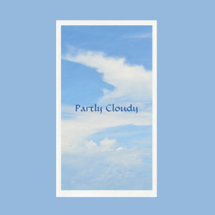 Blauer Himmel und weiße Wolke Serviette