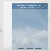 Blauer Himmel und weiße Wolken. Briefkopf (Vorne/Hinten)