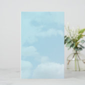 Blauer Himmel und weiße Wolken Briefpapier (Stehend Vorderseite)