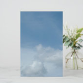Blauer Himmel und weiße Wolken Briefpapier (Stehend Vorderseite)
