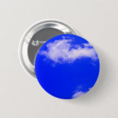 Blauer Himmel und weiße Wolken Button (Vorne & Hinten)