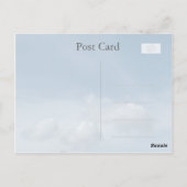 Blauer Himmel und weiße Wolken denken an Sie Postkarte (Rückseite)