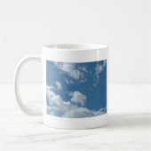 Blauer Himmel und weiße Wolken Kaffeetasse (Links)