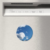 Blauer Himmel und weiße Wolken Magnet (In Situ (Geschirrspüler))